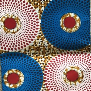 6 Yards of African Wax Print Fabric